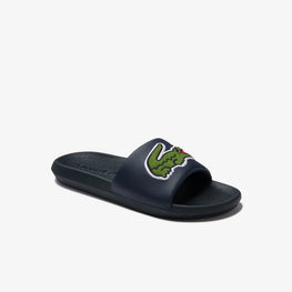 Lacoste Croco Slide 120 2 Us Cma Sandals - White/Carnation