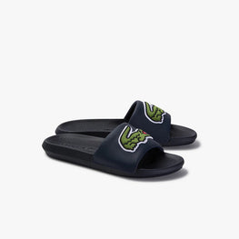 Lacoste Croco Slide 120 2 Us Cma Sandals - White/Carnation