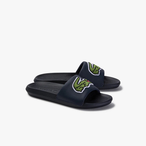 Lacoste Croco Slide 120 2 Us Cma Sandals - White/Carnation