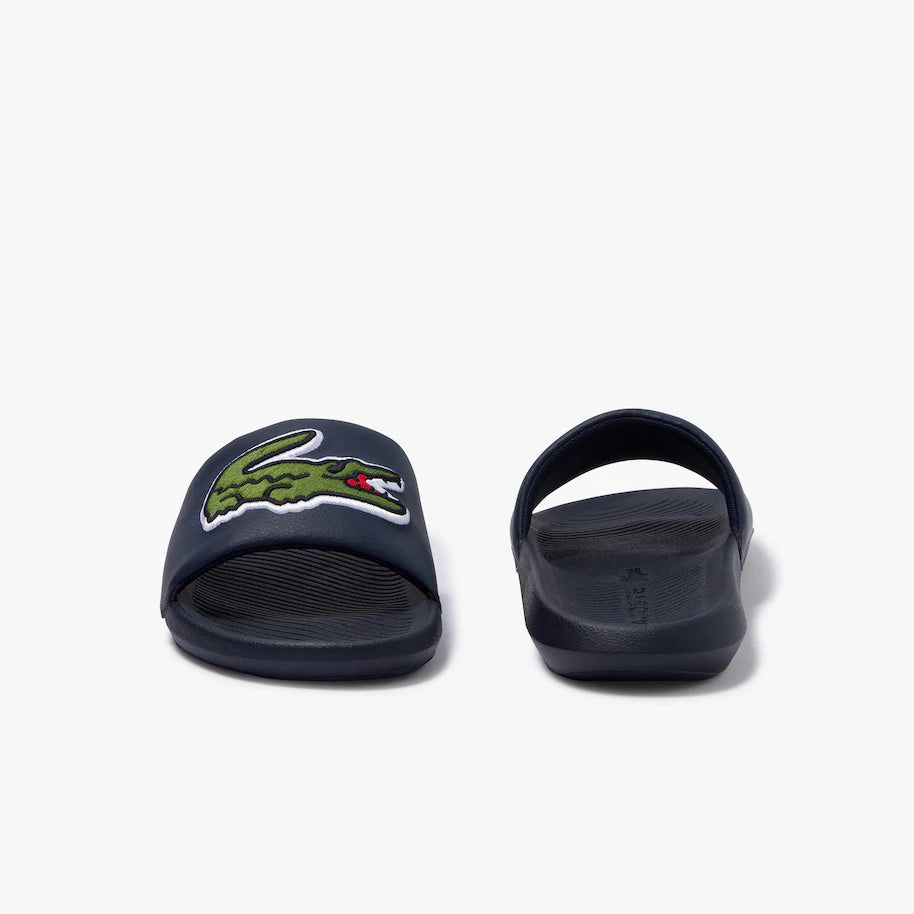 Lacoste Croco Slide 120 2 Us Cma Sandals - White/Carnation