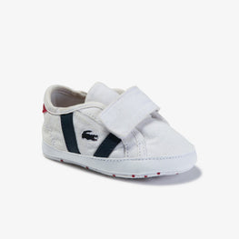 Lacoste Sideline Crib 120 2 Cub Sneakers - White/Navy/Red