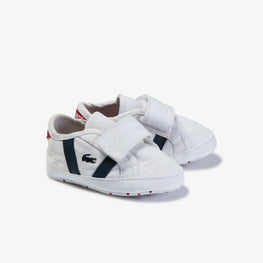 Lacoste Sideline Crib 120 2 Cub Sneakers - White/Navy/Red