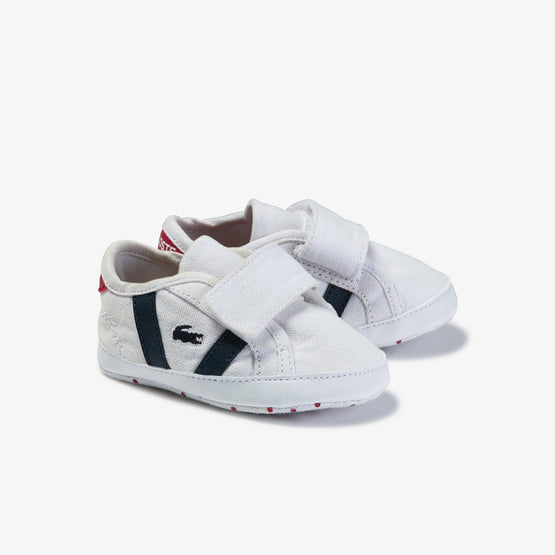 Lacoste Sideline Crib 120 2 Cub Sneakers - White/Navy/Red