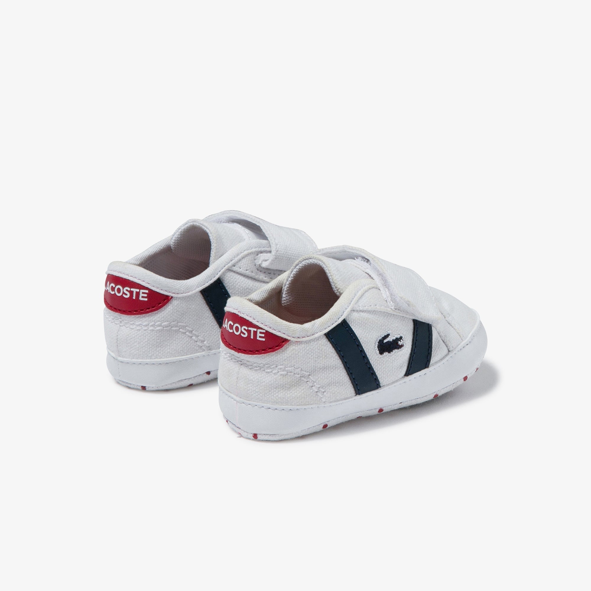 Lacoste Sideline Crib 120 2 Cub Sneakers - White/Navy/Red