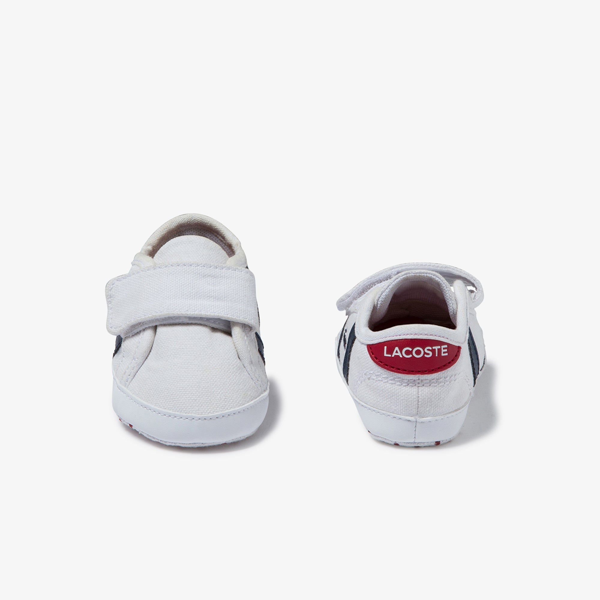 Lacoste Sideline Crib 120 2 Cub Sneakers - White/Navy/Red
