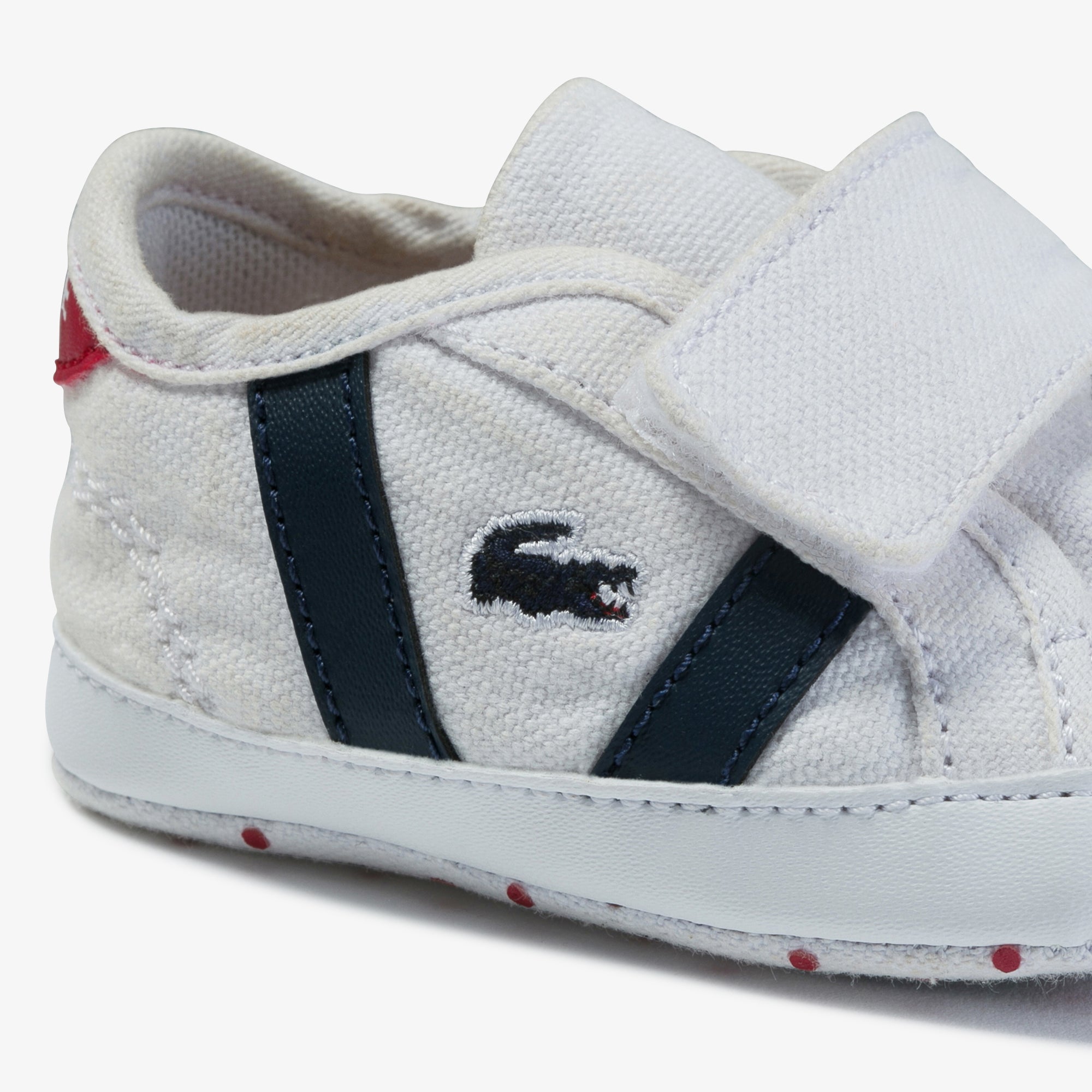 Lacoste Sideline Crib 120 2 Cub Sneakers - White/Navy/Red