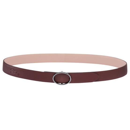 Le Pliage Cuir Ladies' Belt - Brandy/Powder