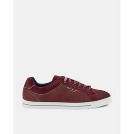 Men MFK-ASHWYNS-Leather lace up trainer - Dk-Red