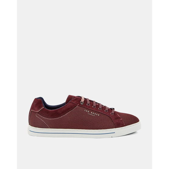 Men MFK-ASHWYNS-Leather lace up trainer - Dk-Red