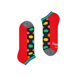 Men Athletic Big Dot Low Sock - Black/Red/Grey/Yellow/Green/Blue