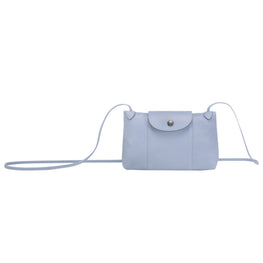 Le Pliage Cuir Cross Body Bag - Cloud Blue