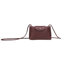 Le Pliage Cuir Cross Body Bag - Brandy