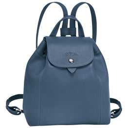 Le Pliage Cuir Backpack - Pilot Blue