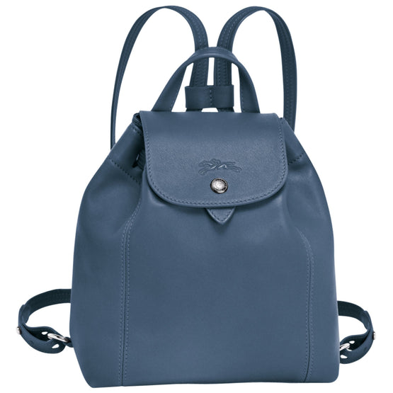 Le Pliage Cuir Backpack - Pilot Blue