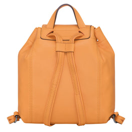 Le Pliage Cuir Backpack - Melon