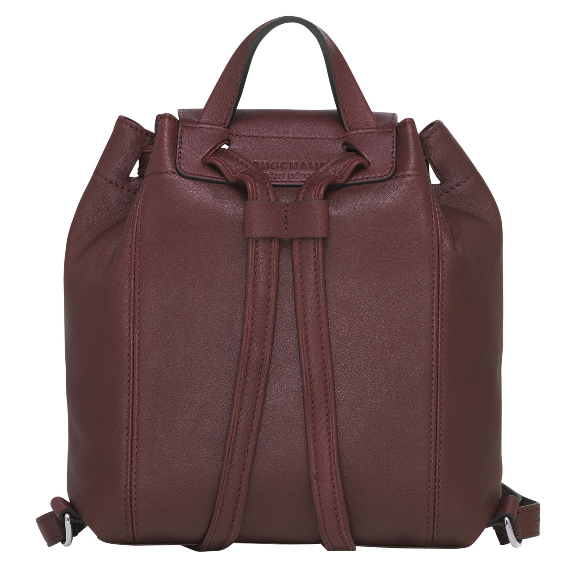 Le Pliage Cuir Backpack - Brandy