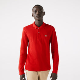 Lacoste Lacoste Men'S Long-Sleeve Classic Fit L.13.12 Polo - Red