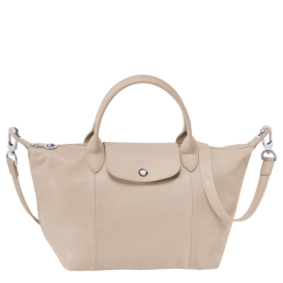 Le Pliage Cuir Top Handle Bag - Clay