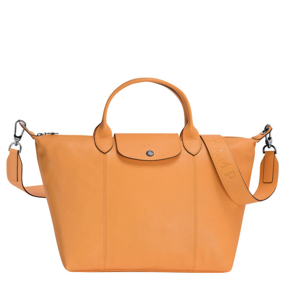 Le Pliage Cuir Top Handle Bag - Melon