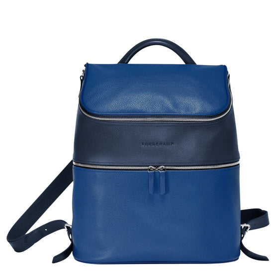Le Foulonné Bicolore Backpack - Navy/Sapphire