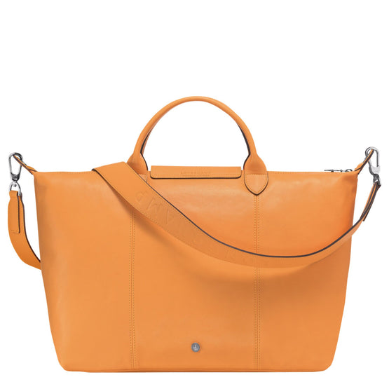Le Pliage Cuir Top Handle Bag - Melon