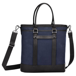 Longchamp 3D Toile Top Handle Bag - Navy/Black