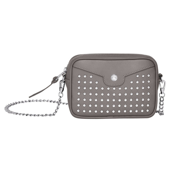 Mademoiselle Longchamp Rock Cross Body Bag - Cement
