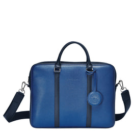 Le Foulonné Bicolore Document Holder - Navy/Sapphire