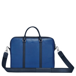Le Foulonné Bicolore Document Holder - Navy/Sapphire