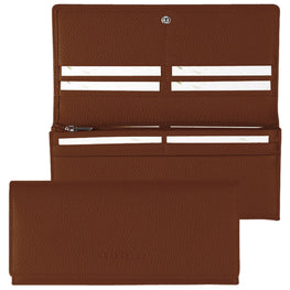 Le Foulonné Continental Wallet - Cognac