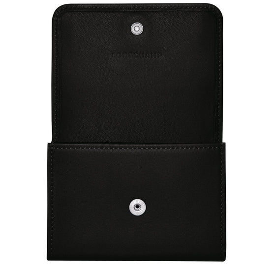 Le Pliage Cuir 737 Multicolore Card Holder - Black