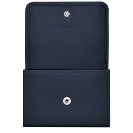 Le Pliage Cuir 737 Multicolore Card Holder - Navy