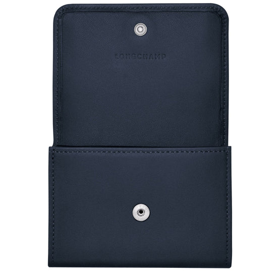 Le Pliage Cuir 737 Multicolore Card Holder - Navy