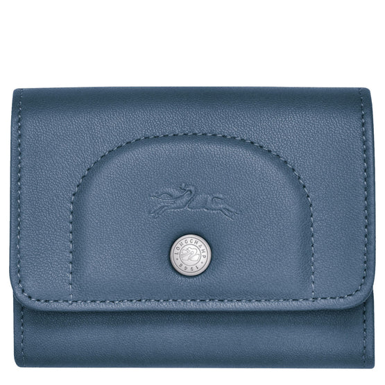 Le Pliage Cuir 737 Multicolore Card Holder - Pilot Blue