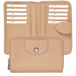 Le Pliage Cuir Compact Wallet - Golden Beige