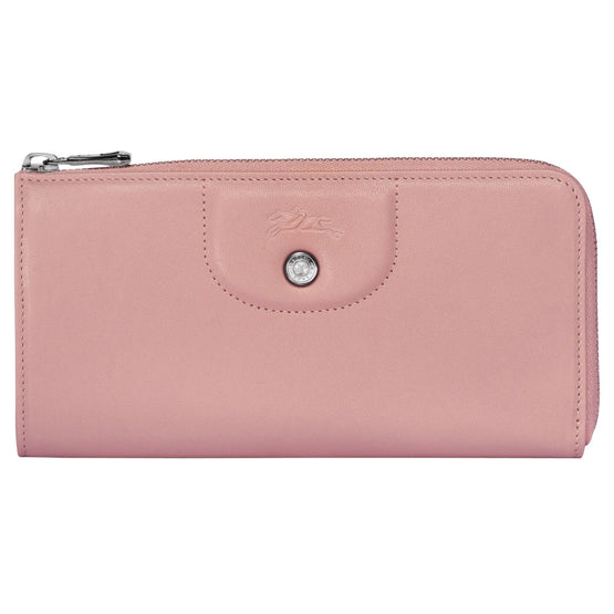 Le Pliage Cuir Zip Around Wallet - Blush