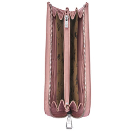 Le Pliage Cuir Zip Around Wallet - Blush