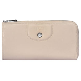 Le Pliage Cuir Zip Around Wallet - Clay