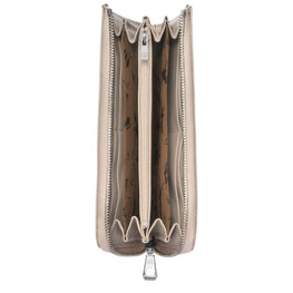 Le Pliage Cuir Zip Around Wallet - Clay