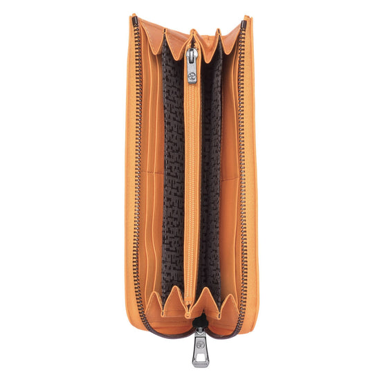 Le Pliage Cuir Zip Around Wallet - Melon