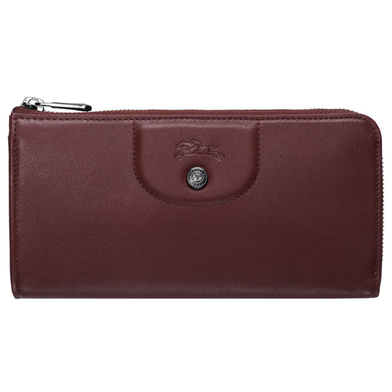 Le Pliage Cuir Zip Around Wallet - Brandy