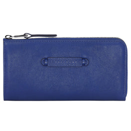 Longchamp 3D Zip Around Wallet - Sapphire