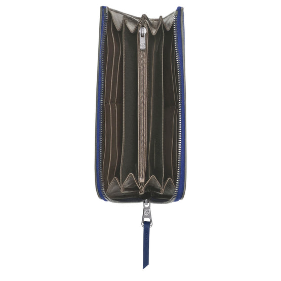 Longchamp 3D Zip Around Wallet - Sapphire