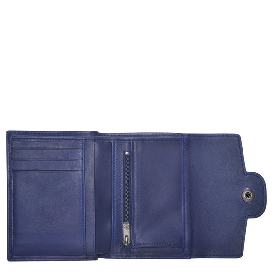 Mademoiselle Longchamp Compact Wallet - Navy