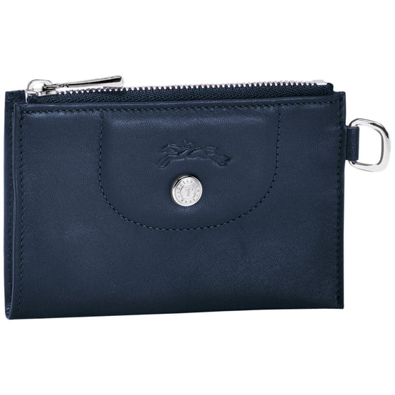 Le Pliage Cuir Key Case - Navy