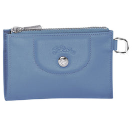 Le Pliage Cuir Key Case - Blue Mist