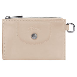 Le Pliage Cuir Key Case - Chalk