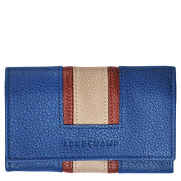 Le Foulonné Tricolore Coin Purse - Sapphire