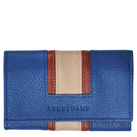 Le Foulonné Tricolore Coin Purse - Sapphire