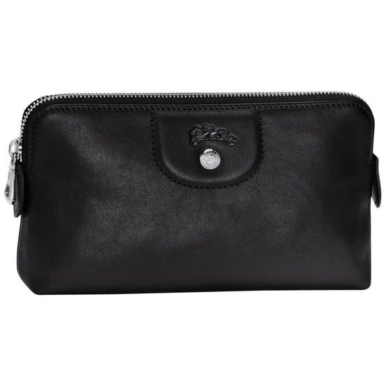 Le Pliage Cuir Pouch - Black